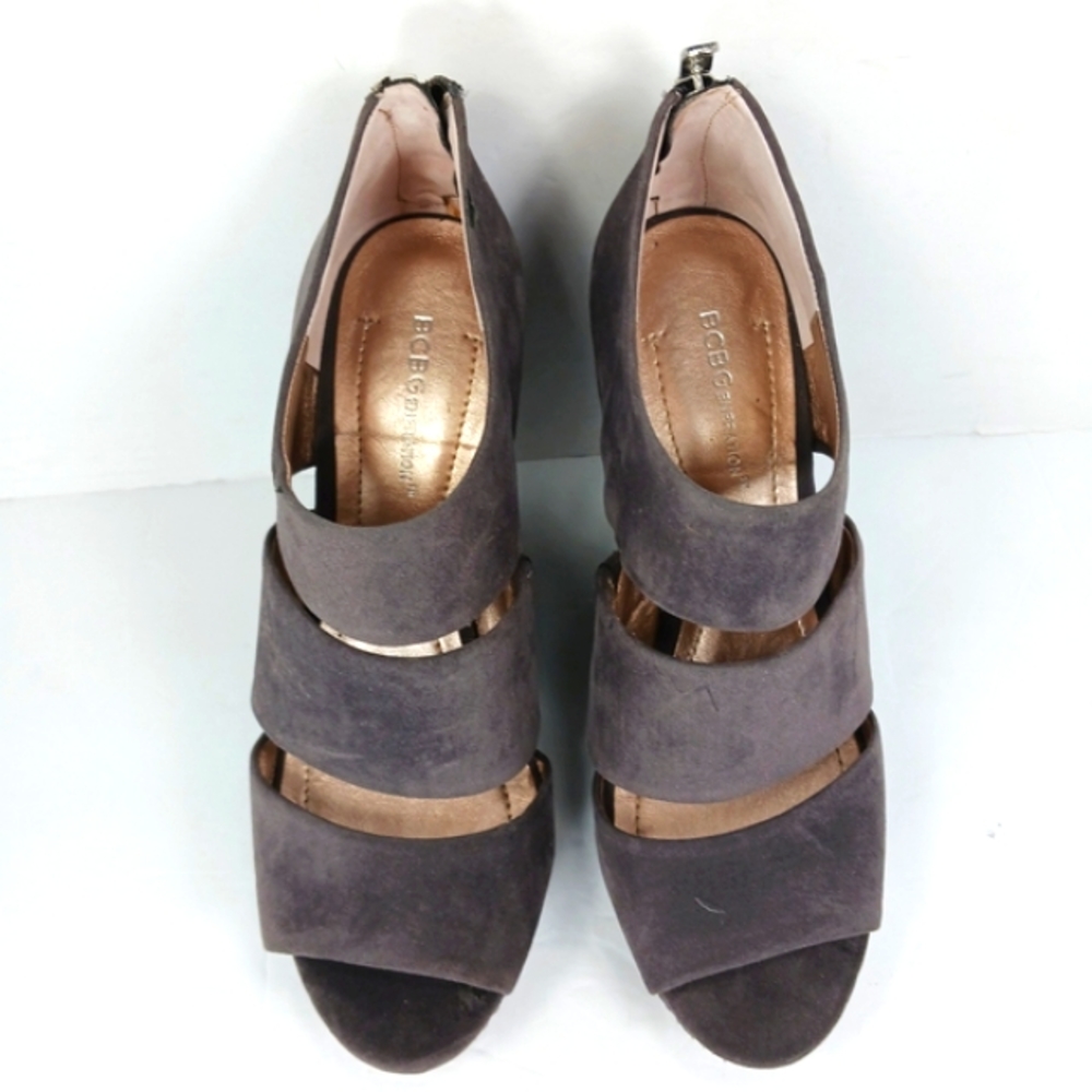 BCBGeneration Gray Platform Wedges - Picture 8 of 15